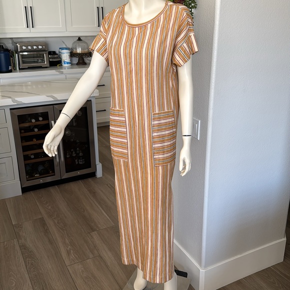 FREE PEOPLE FP Beach Marguerite
Striped Tee Maxi Dress Size XS TP - Picture 4 of 7